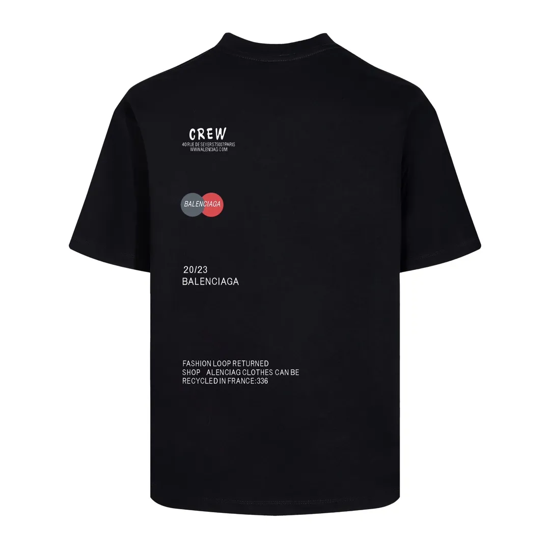 #「 Quality」 《BALENCIAGA 》24SS Classic T Quality - 2 - os 220 -26 280g - 320g - Quality ：Black White Size: XS-S-M-L